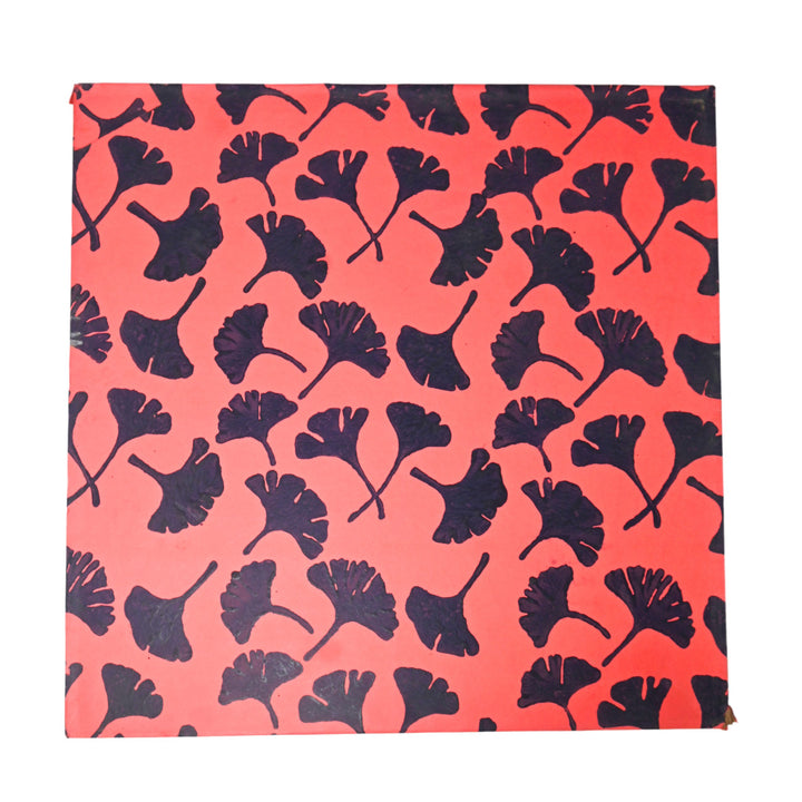 Indha Boho Tree Wall Art | Hand-Painted on Wood Appliqué | Framed in Repurposed Wood with Vegan Leather Back | Sustainable Acrylic Décor