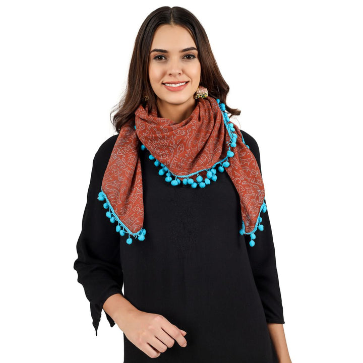 Elegantly Beautiful Hand Block Printed Cotton Scarf for Girls & Woman