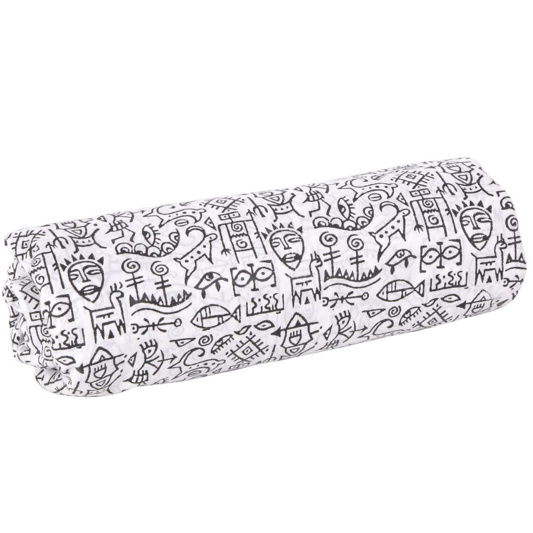 INDHA Tribal Art Block Printed Cotton Fabric