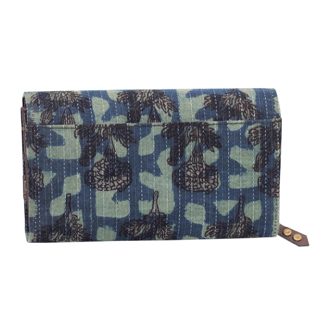 Block Printed Cotton Fashion Clutch Purse for Girls/Women