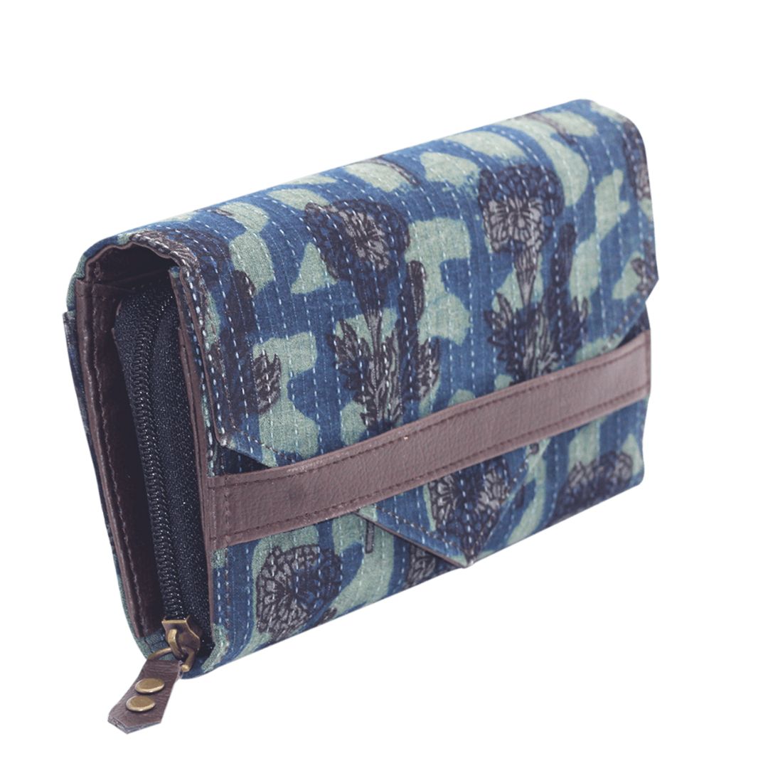 Block Printed Cotton Fashion Clutch Purse for Girls/Women