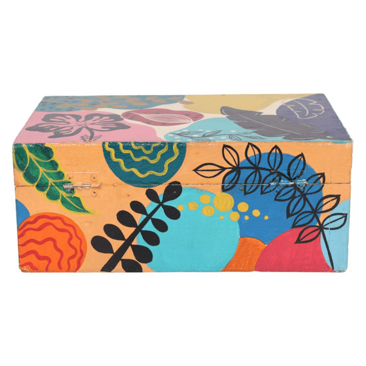 Eco-Friendly Hand-Painted Gift Box - Sustainable and Stylish | Hand Painted Multipurpose Gift Box | Multicolour Handcrafted Jewellery Gift Box |