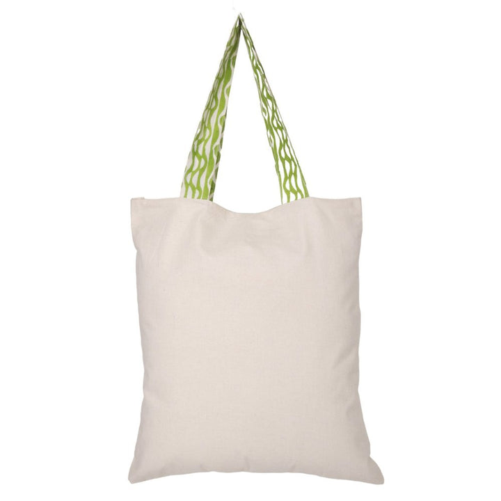 Indha Hand Embroidered Cotton Tote Bag Deer Motif with Block Print Detailing | Eco-Friendly Tote Bag | Handcrafted Cotton Bag | Stylish Everyday Bag | Artisanal Embroidery | Ethical Fashion | Sustainable Shopping Bag |