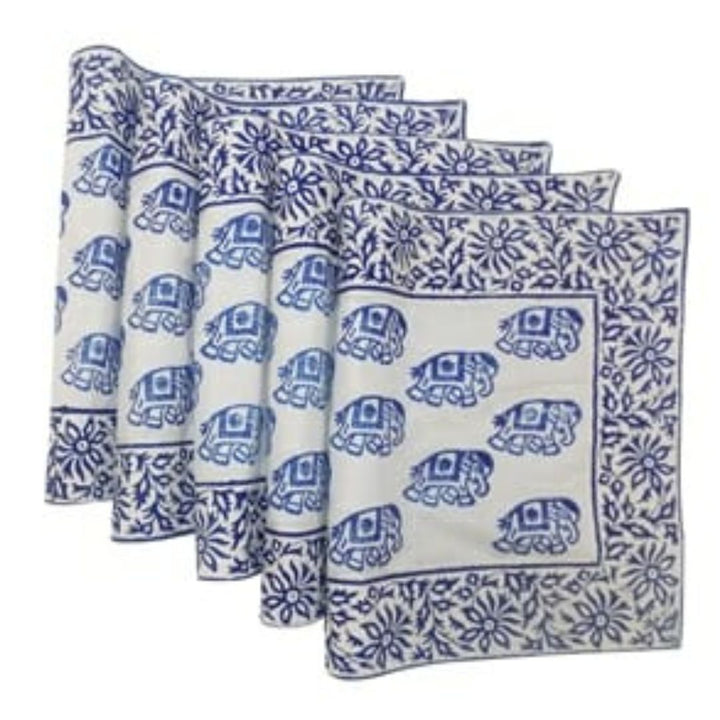 Cotton Hand Block Printed 6 Seater Dining Table Mat