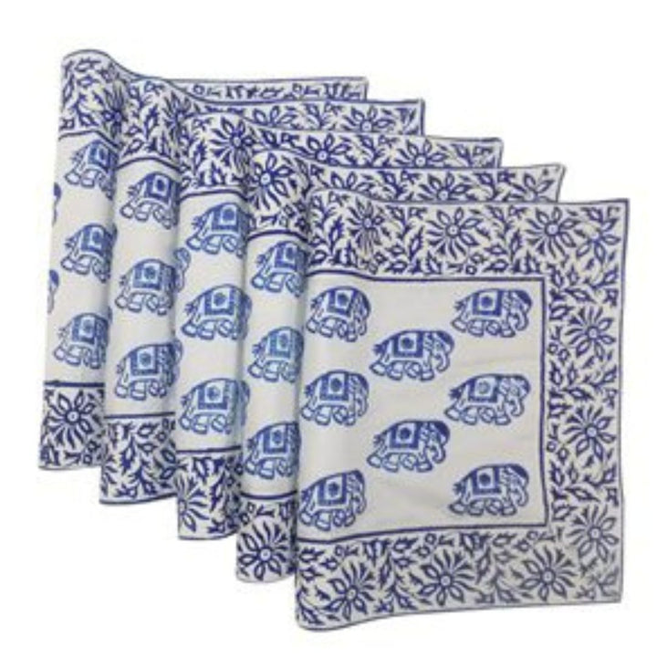 Cotton Hand Block Printed 6 Seater Dining Table Mat