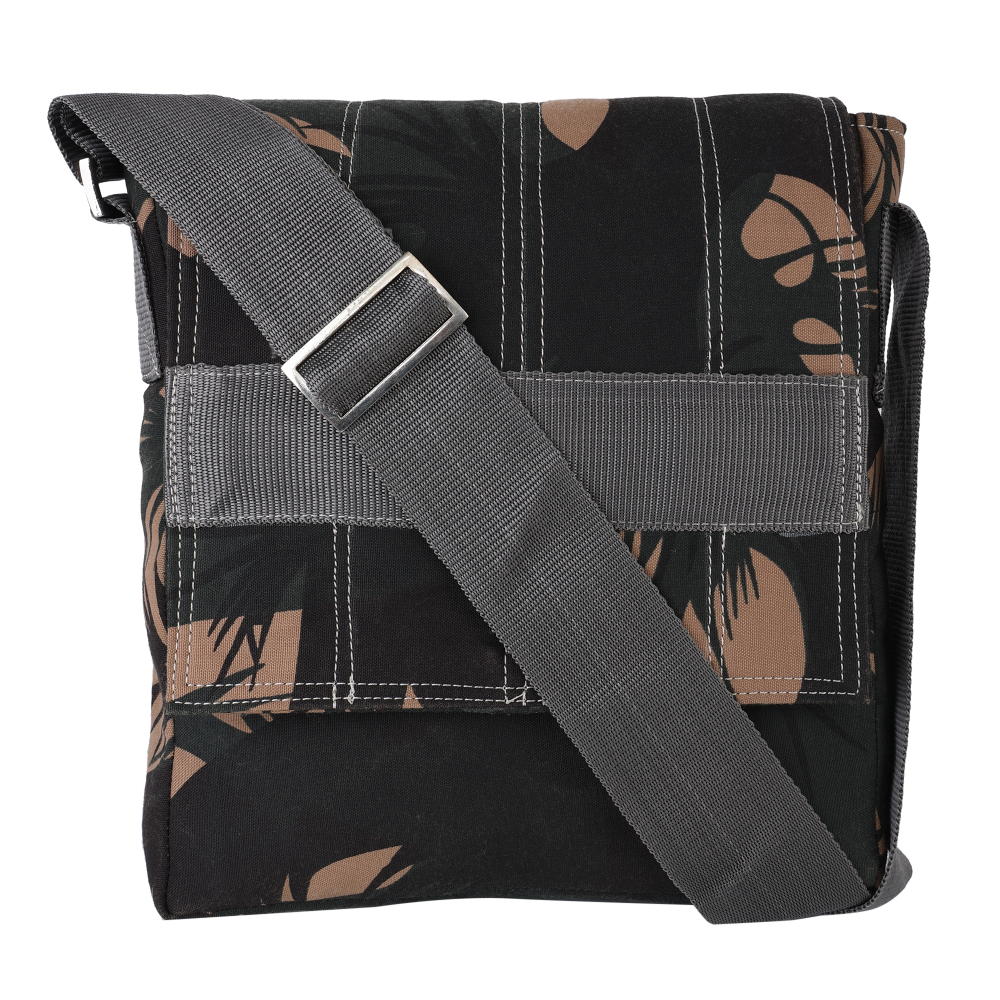 Indha Sling Bag | Handcrafted Sling Bag |Green Canvas Sling Bag| Travel Utility | Cross Body Bag | Gifting | Shoulder Bag | Sling Bag For Boys | Gifts For Him | Handmade | Cool Fashion Bag | Utility Bag