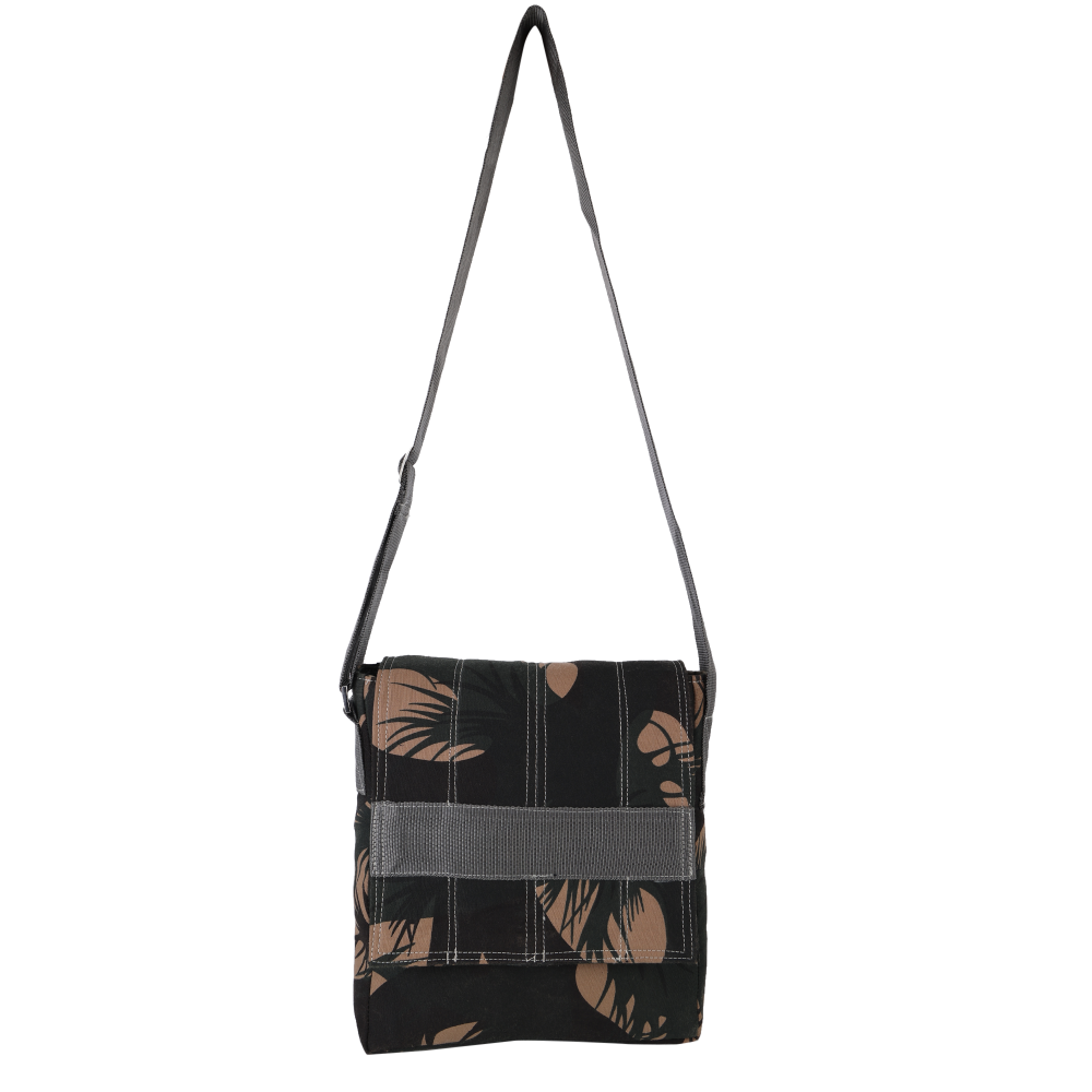 Indha Sling Bag | Handcrafted Sling Bag |Green Canvas Sling Bag| Travel Utility | Cross Body Bag | Gifting | Shoulder Bag | Sling Bag For Boys | Gifts For Him | Handmade | Cool Fashion Bag | Utility Bag