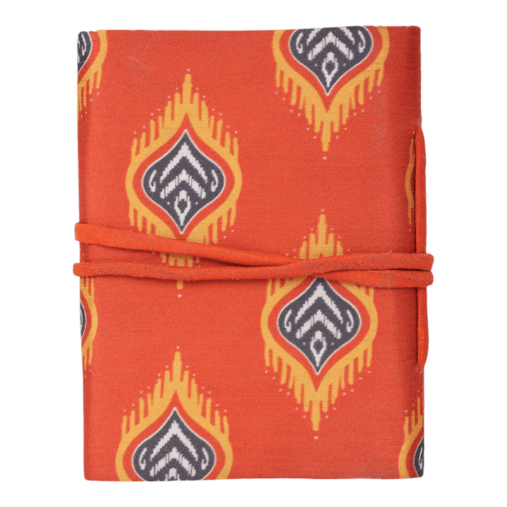 INDHA Handcrafted Recycle Paper diary | Eco Friendly Diary | Gifting | Corporate Gifting| Handmade Diary | Peacock Embroidery Diary |Ethnic Motif Print | Silk Fabric| Handmade Bahi