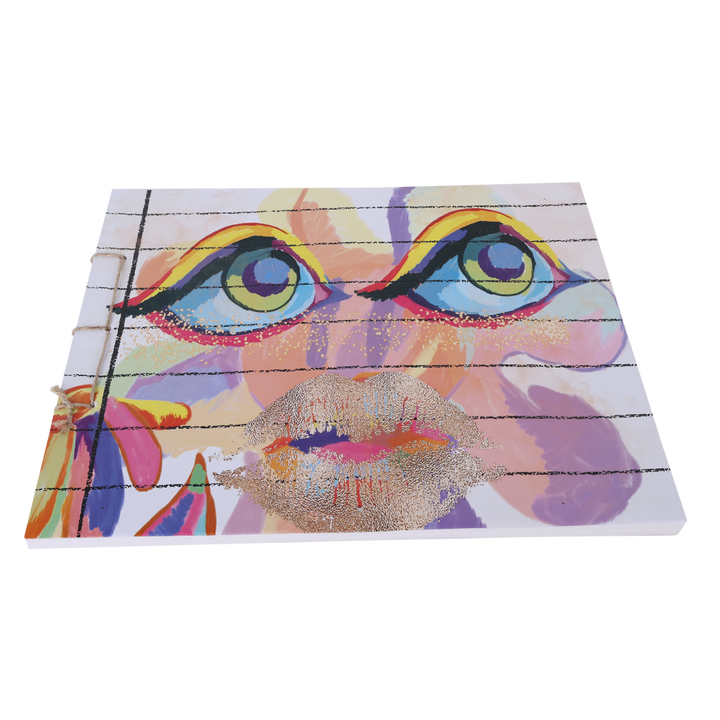 Indha Handcrafted Drawing Book Standard Size | Plain Sketch Pad For Kids Students And Artists | 25 White Blank Unruled Sheets | 22.0 X 27.0 Cm | Soft Cover Drawing Copy | Sketching Coloring Painting |