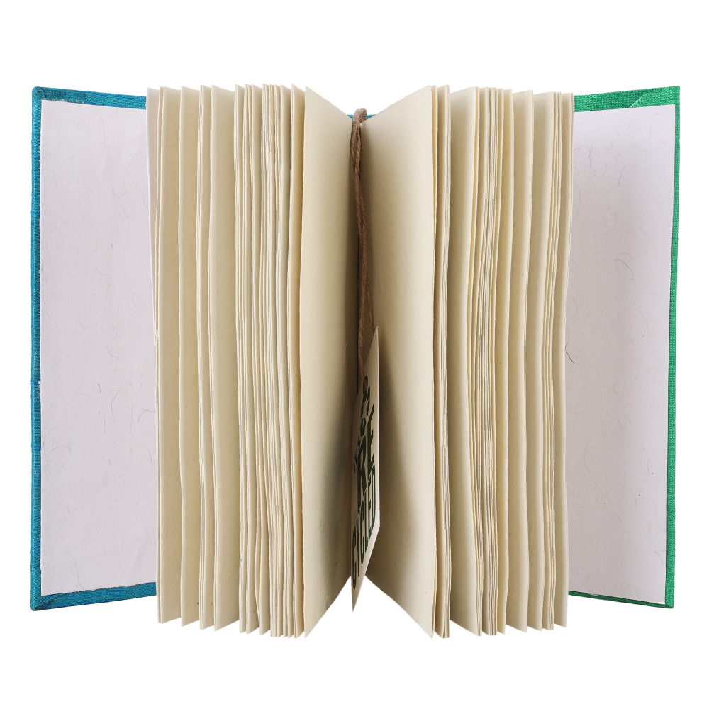 INDHA Handcrafted Recycled Paper Diary |  Hand Embroidered Diary | Set Of 50 Pages Diary | Eco-Friendly | Gifting | Corporate Gifting | Home Utility | Travel Utility | Office Utility | Paper Journal