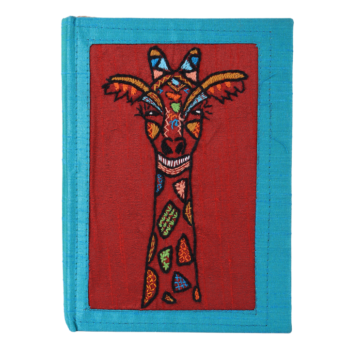 INDHA Handcrafted Recycled Paper Diary |  Hand Embroidered Diary | Set Of 50 Pages Diary | Eco-Friendly | Gifting | Corporate Gifting | Home Utility | Travel Utility | Office Utility | Paper Journal