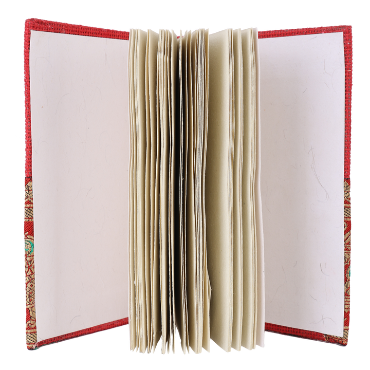 INDHA Handcrafted Recycled Paper Diary |  Hand Embroidered Diary | 50 Pages Jute Diary | Eco-Friendly | Corporate Gifting | Home Utility | Travel Utility | Office Utility | Paper Journal