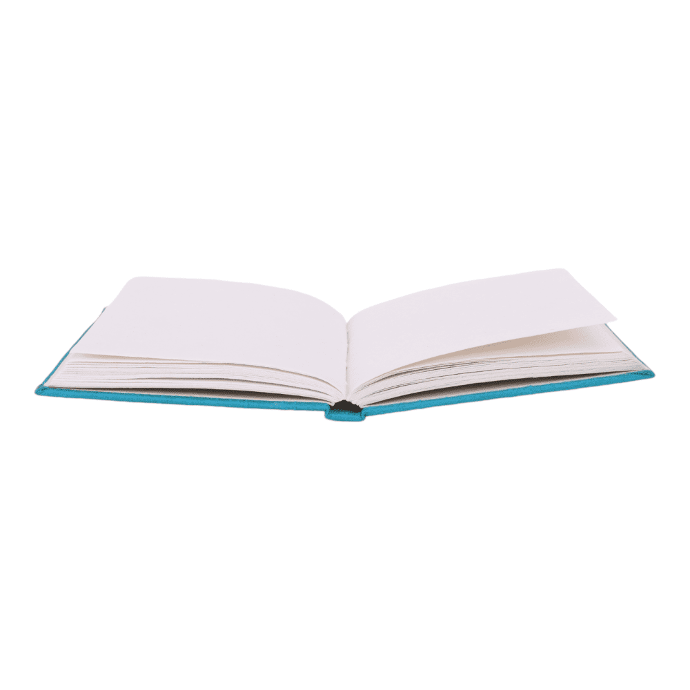 INDHA Handcrafted Recycle Paper diary | Eco Friendly Diary | Gifting | Corporate Gifting| Handmade Diary | Ethnic Art hand Embroidered Diary|Blue- Pink Silk Fabric| Sustainable Gift