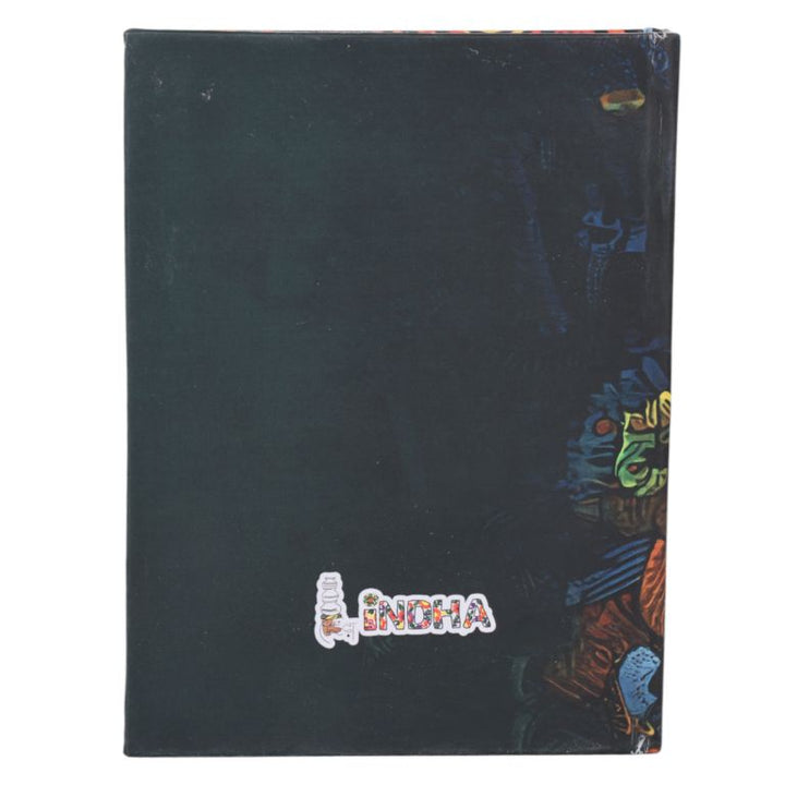 Indha Handmade Pocket Diary – Abstract Art Cover | Recycled Paper | Eco-Friendly Notebook (13 x 9.7 cm)