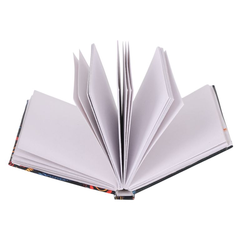 Indha Handmade Pocket Diary – Abstract Art Cover | Recycled Paper | Eco-Friendly Notebook (13 x 9.7 cm)