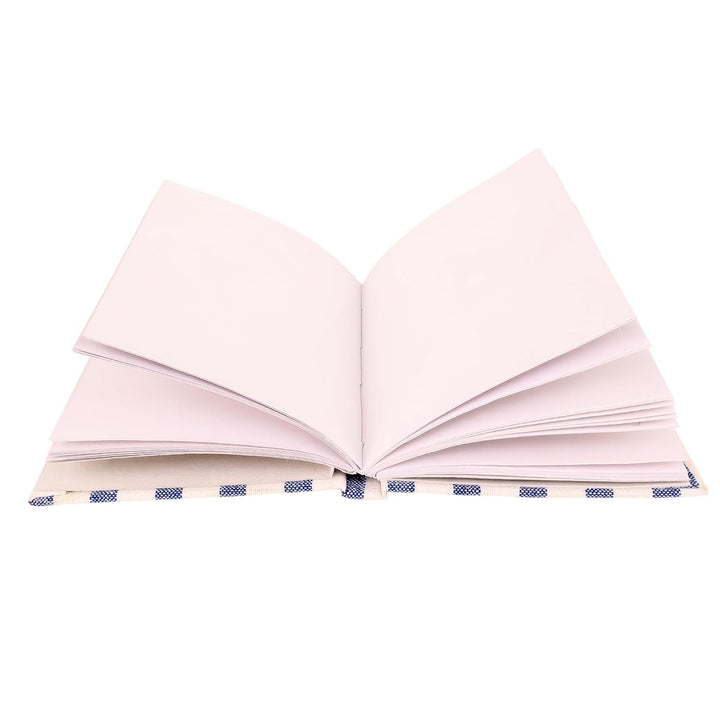 INDHA Hand-Embroidered Dog Motif Diary | Upcycled Denim Cover | Recycled Paper Notebook | Eco-Friendly Journal for Office, School & Gifting | 50 Pages | Handmade in India