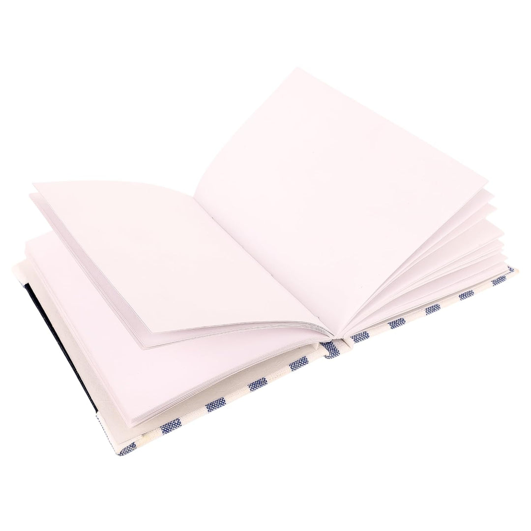 INDHA Hand-Embroidered Dog Motif Diary | Upcycled Denim Cover | Recycled Paper Notebook | Eco-Friendly Journal for Office, School & Gifting | 50 Pages | Handmade in India