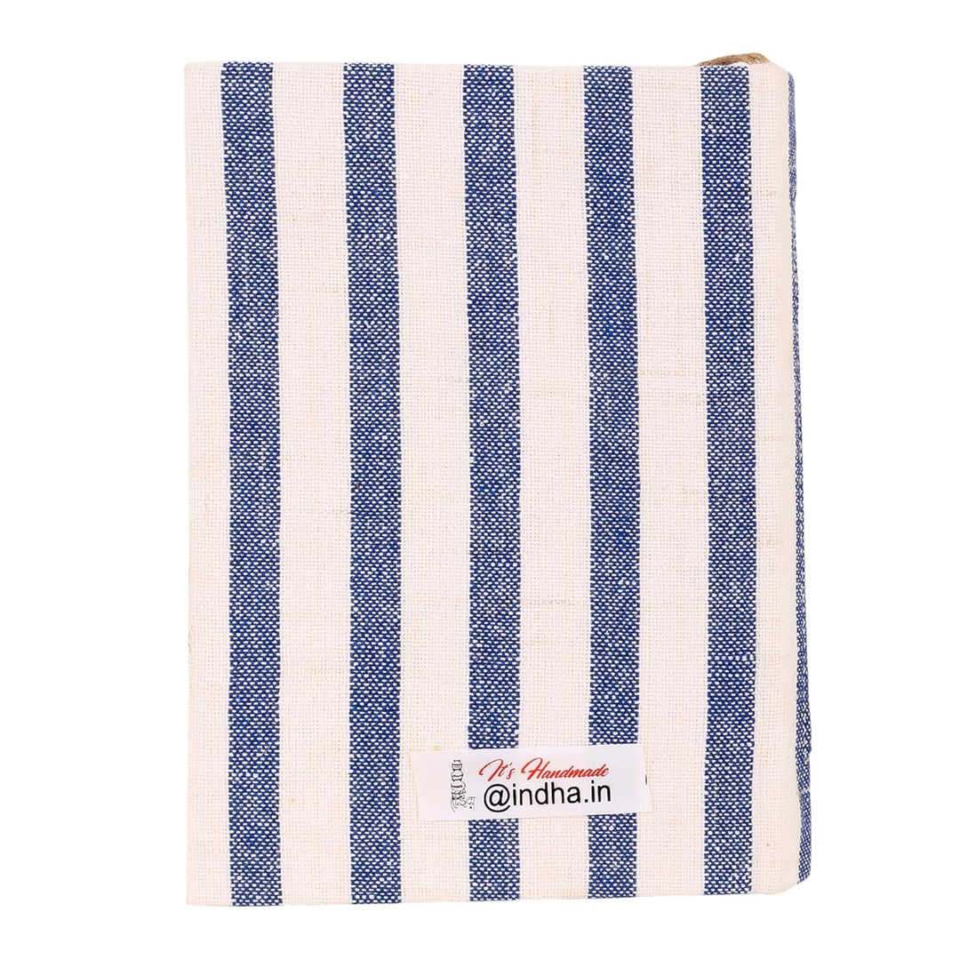 INDHA Hand-Embroidered Dog Motif Diary | Upcycled Denim Cover | Recycled Paper Notebook | Eco-Friendly Journal for Office, School & Gifting | 50 Pages | Handmade in India