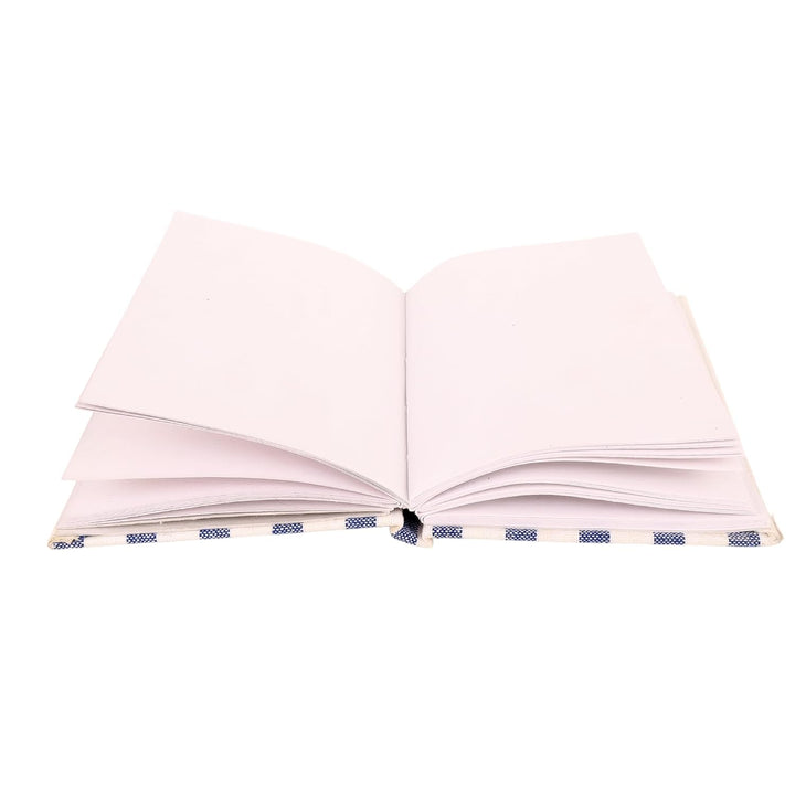 INDHA Hand-Embroidered Dog Motif Diary | Upcycled Denim Cover | Recycled Paper Notebook | Eco-Friendly Handmade Diary | Sustainable Gift for Dog Lovers