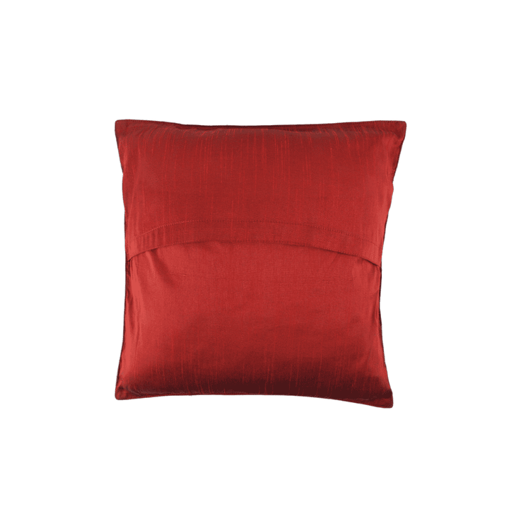 Indha Hand Embroidered Cushion Cover Fishes-Embroidery | Dupion Silk Cushion Cover |  Corporate Gifting | Home Furnishing | Home Improvement | Home Decor | Set of 2,16x16 Inches Cushion Cover