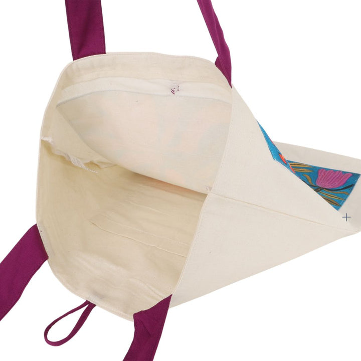 Indha Everyday Floral Pop Tote – Bright & Breezy | Garden Vibe Fashion Bag|Gift Bag