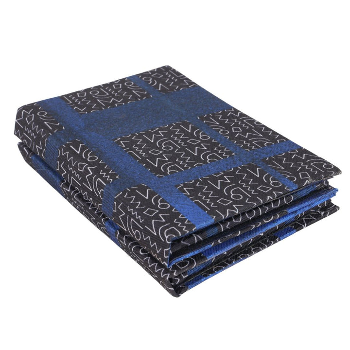 Indha Handmade Photo Frame Folder – Abstract Print (Blue)|Dupian Silk|Gift for all seasons