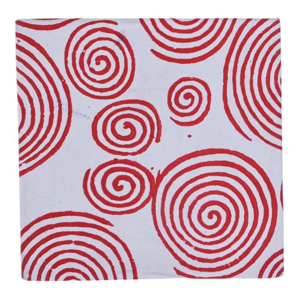 Indha Hen Elegance Coaster Set – Set of 6 Handcrafted Dupion Silk Coasters for Sophisticated Dining &amp; Décor