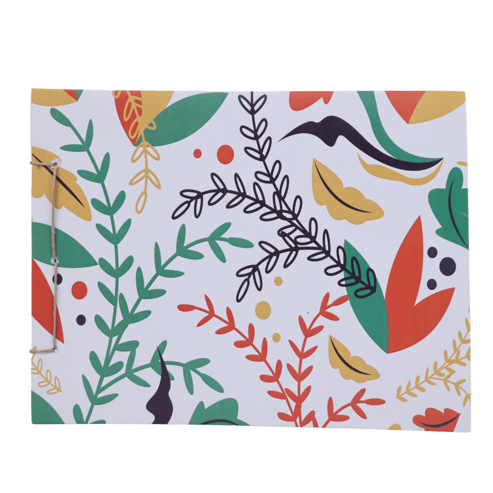 Indha Handcrafted Drawing Book Standard Size | Plain Sketch Pad For Kids Students And Artists | 25 White Blank Unruled Sheets | 22.0 X 27.0 Cm | Soft Cover Drawing Copy | Sketching Coloring Painting |