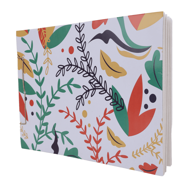 Indha Handcrafted Drawing Book Standard Size | Plain Sketch Pad For Kids Students And Artists | 25 White Blank Unruled Sheets | 22.0 X 27.0 Cm | Soft Cover Drawing Copy | Sketching Coloring Painting |