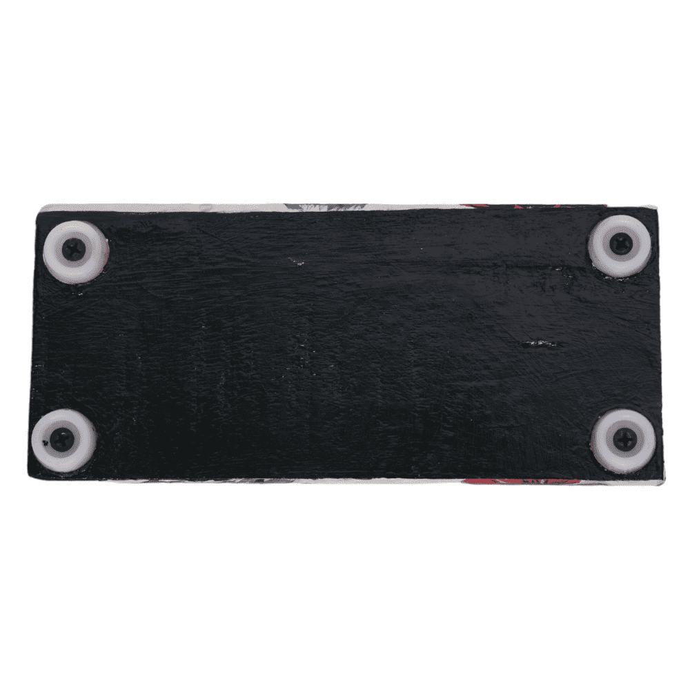 INDHA Hand painted Wooden Glass Coaster | Repurposed Wood Glass Coaster | Flower Print Table Glass Coaster