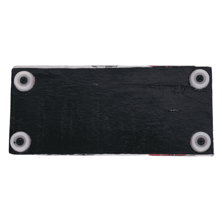 INDHA Hand painted Wooden Glass Coaster | Repurposed Wood Glass Coaster | Flower Print Table Glass Coaster