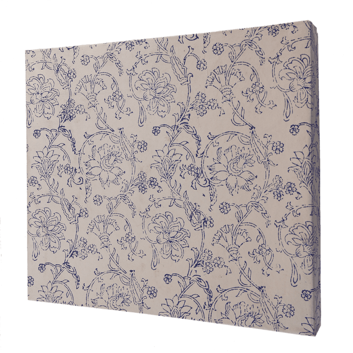 INDHA Handcrafted Wall Décor | Red And Brown Jute Wall Décor | Reprocessed Wood Wooden Frame | Off White Dupion Silk |