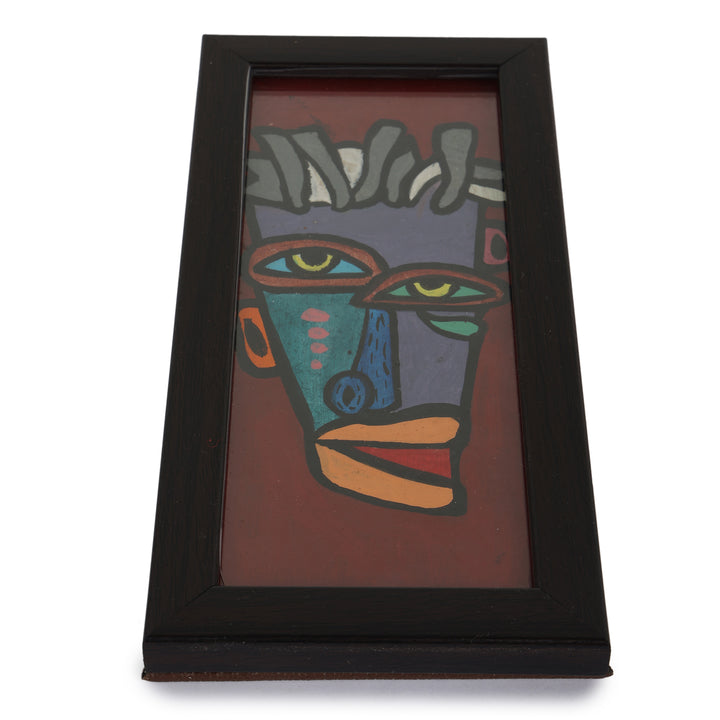 INDHA Unique Handpainted Wall Decor Boho Art |Set of 2 Wooden Frame |Home Décor |Wall Décor |Gift for Any Occasion