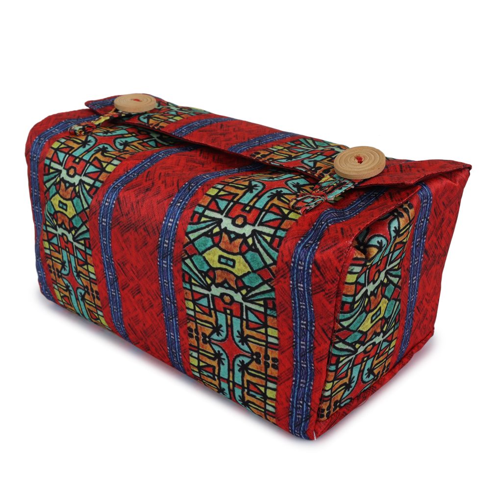 INDHA Unique Designer Digital-Printed Tissue box cover made Environmentally Sustainable Taffeta fabric