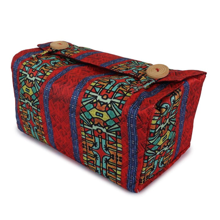 INDHA Unique Designer Digital-Printed Tissue box cover made Environmentally Sustainable Taffeta fabric