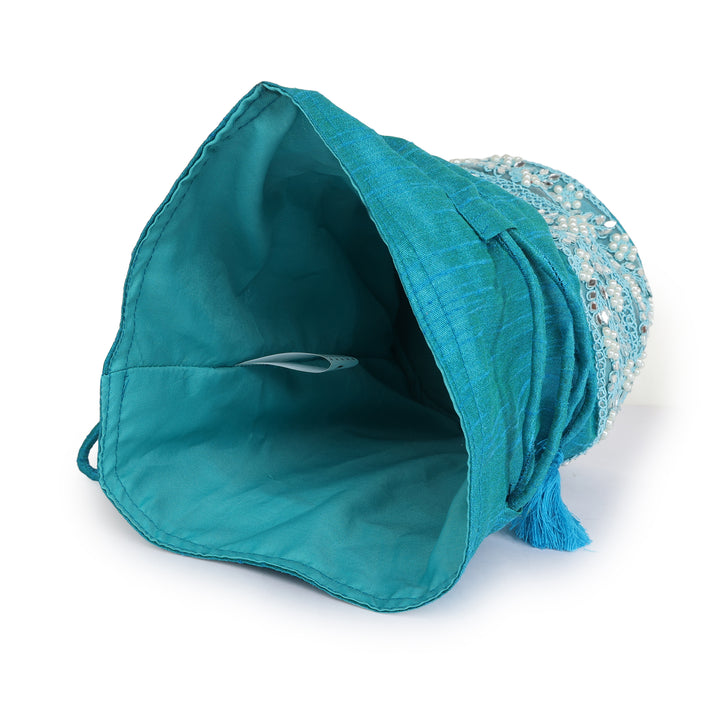 INDHA Beautiful Sequined hand Crafted Potli |Wedding Accessory|Gift for any Occassion