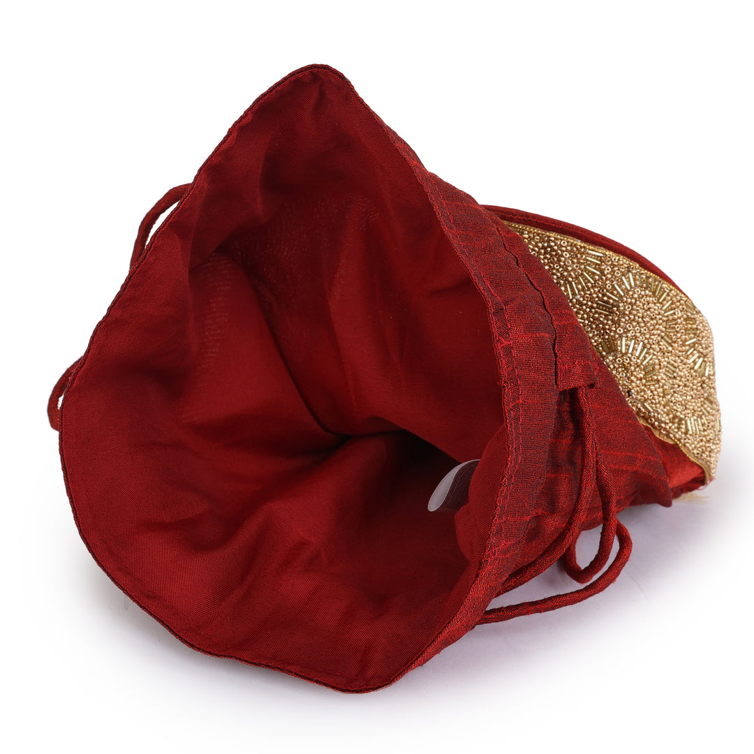 INDHA Designer Silk Potli for return gift, wedding, hamper, Diwali etc