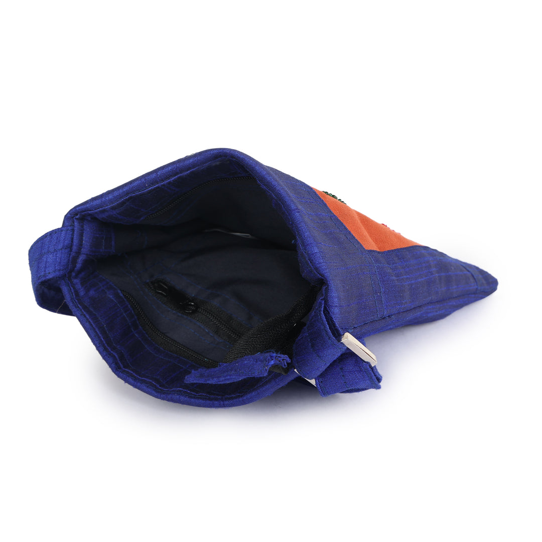 INDHA Sling Bag Owl motif | Upcycled Fabric | College Bag | Corporate Giveaway | Eco-friendly bag | Handmade product