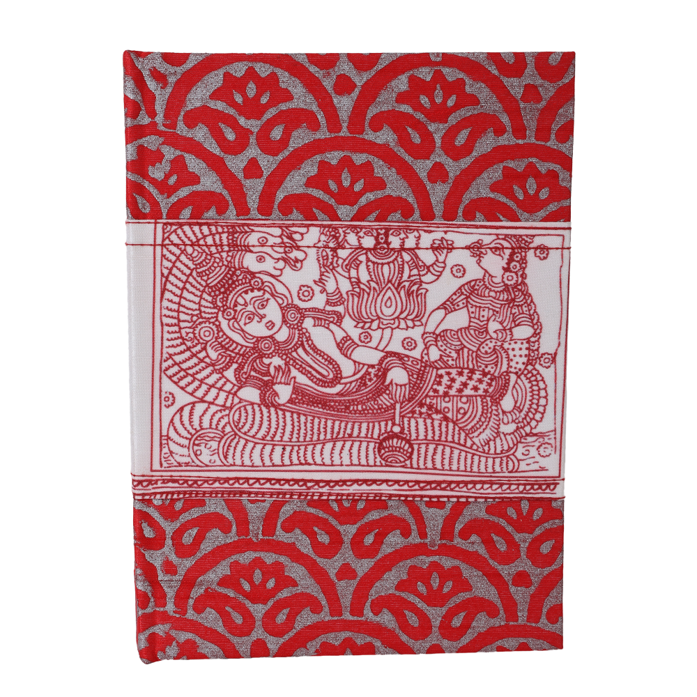 Indha Handcrafted Recycled-paper Diary | Handmade Journal | 5.0 X 7.0 Inches Diary |Block Printed Cover Diary | 50 Pages Diary