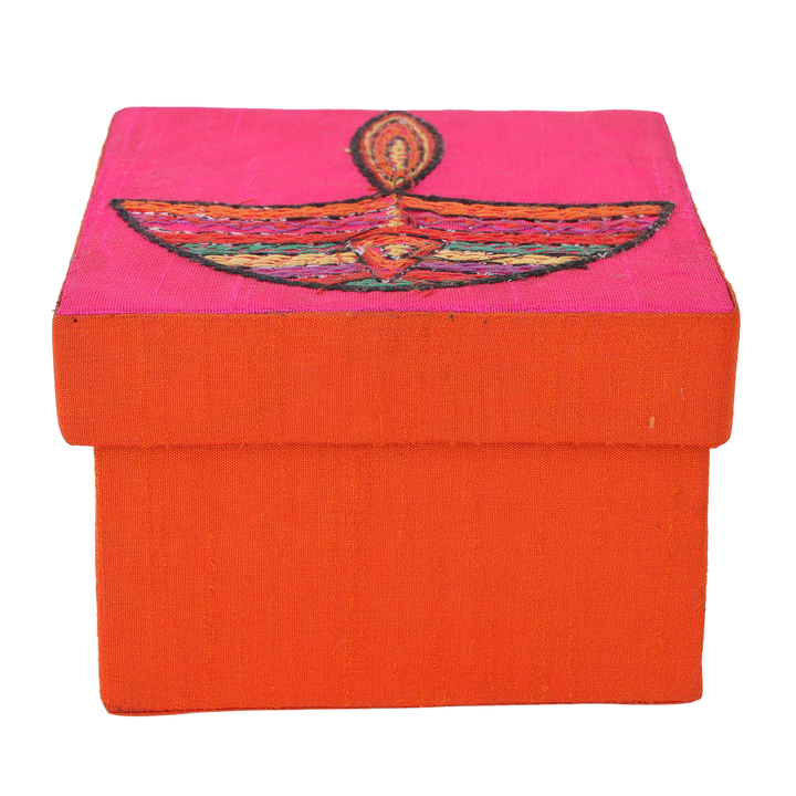 Indha Handcrafted Gift Box | Hand Embroidered Box | Diwali Gifting | Handmade Gifting | Handmade Gift Box