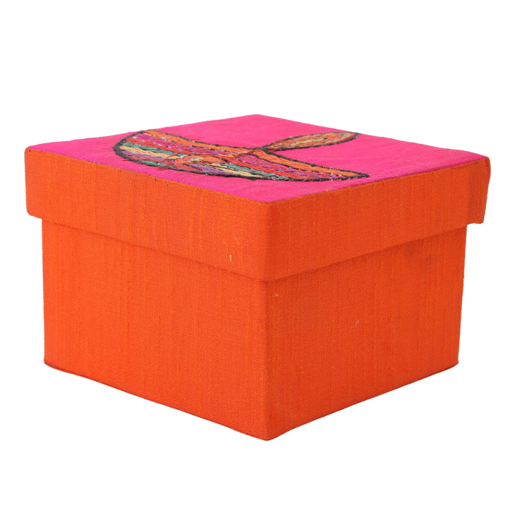 Indha Handcrafted Gift Box | Hand Embroidered Box | Diwali Gifting | Handmade Gifting | Handmade Gift Box