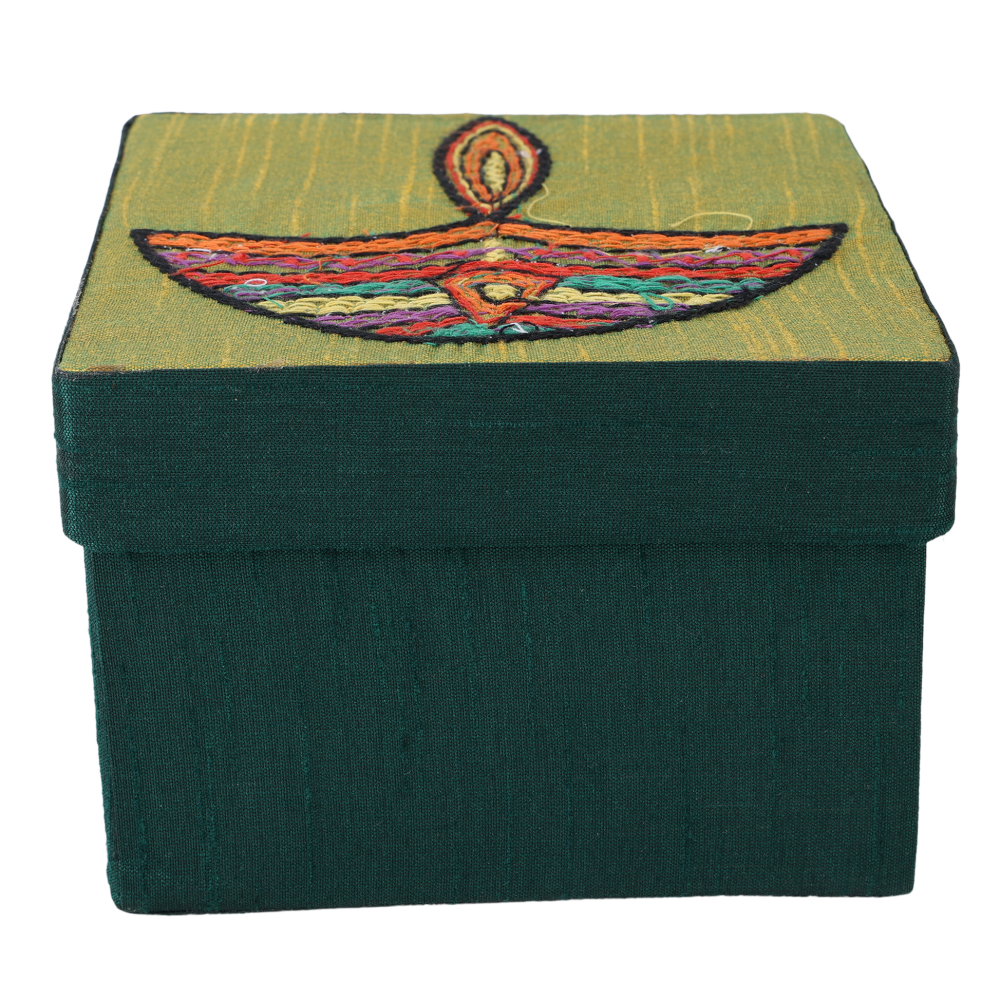 Indha Handcrafted Gift Box | Hand Embroidered Box | Diwali Gifting | Handmade Gifting