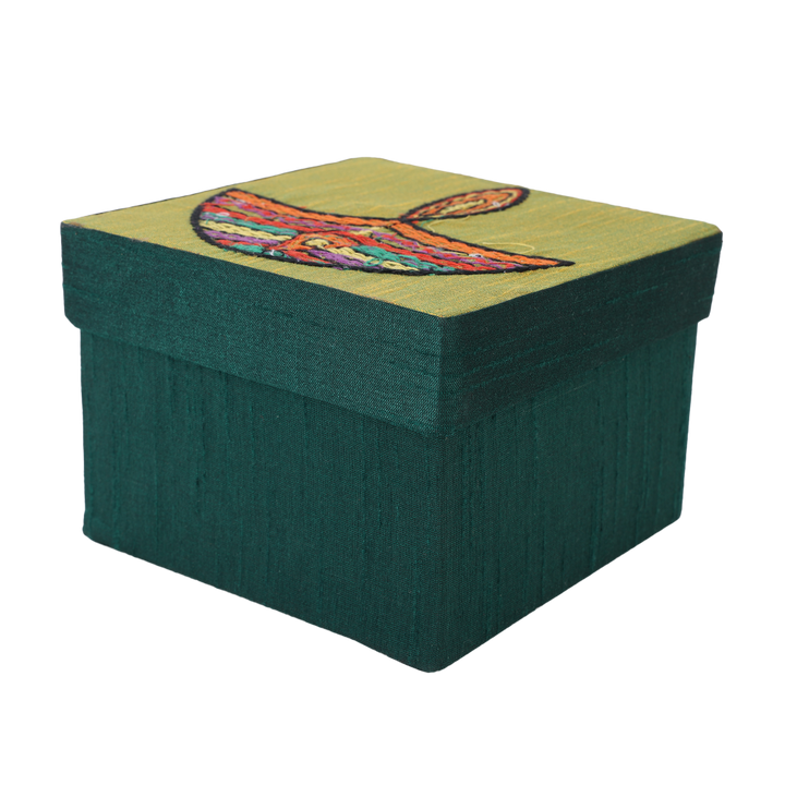 Indha Handcrafted Gift Box | Hand Embroidered Box | Diwali Gifting | Handmade Gifting