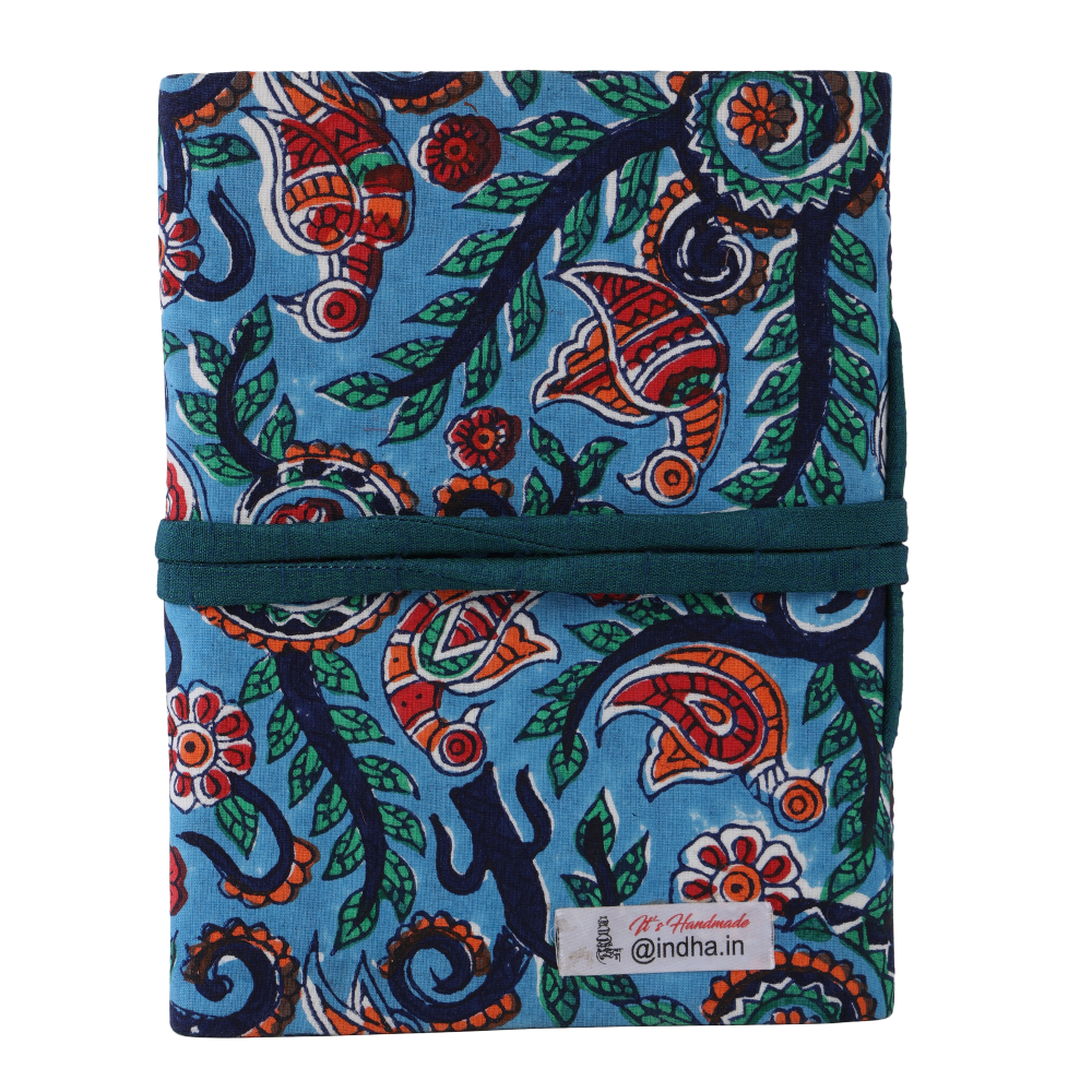 Indha Handcrafted Diary | Embroidered Motif Journal Diary | Sustainable Cotton Patchwork Diary | Recycled Paper Diary | Eco-Friendly Corporate Gifting | Office Employee Gifting | 50 Pages Diary |