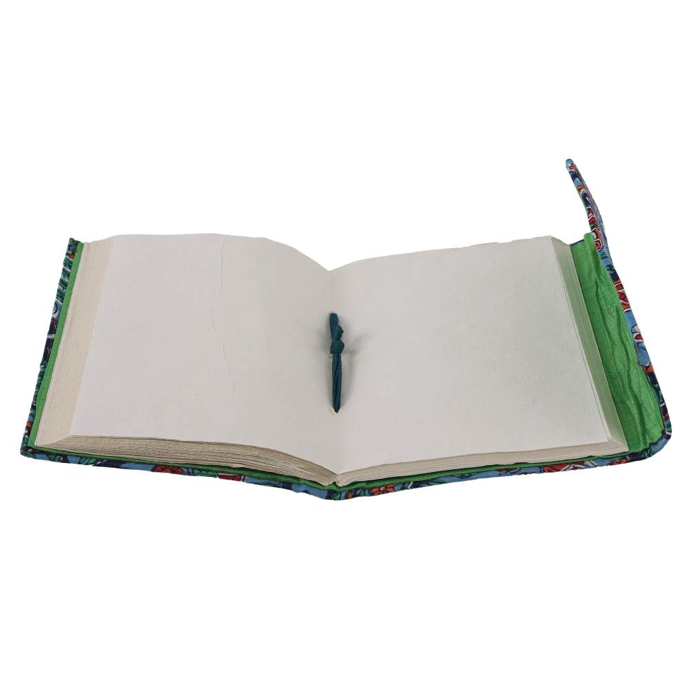 Indha Handcrafted Diary | Embroidered Motif Journal Diary | Sustainable Cotton Patchwork Diary | Recycled Paper Diary | Eco-Friendly Corporate Gifting | Office Employee Gifting | 50 Pages Diary |