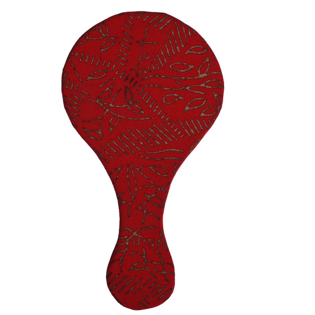 Indha Handcrafted Round Hand Held Mirror |Hand Block Printed Hand | Makeup |Travelling |Salon Mirror | Decorative Mirror |Wedding Gift