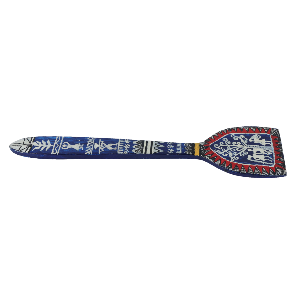 Indha traditional Handpainted Decorative Wooden Spoon | Unique Design Hand-painted Spoon | Hand-painted Spoon for Corporate Gifting | Wooden Spoon |Wall Décor
