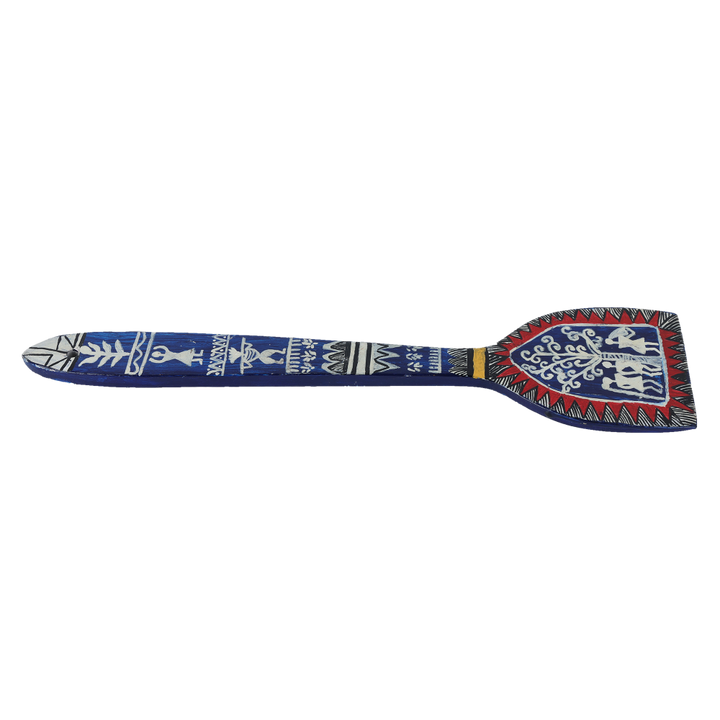 Indha traditional Handpainted Decorative Wooden Spoon | Unique Design Hand-painted Spoon | Hand-painted Spoon for Corporate Gifting | Wooden Spoon |Wall Décor