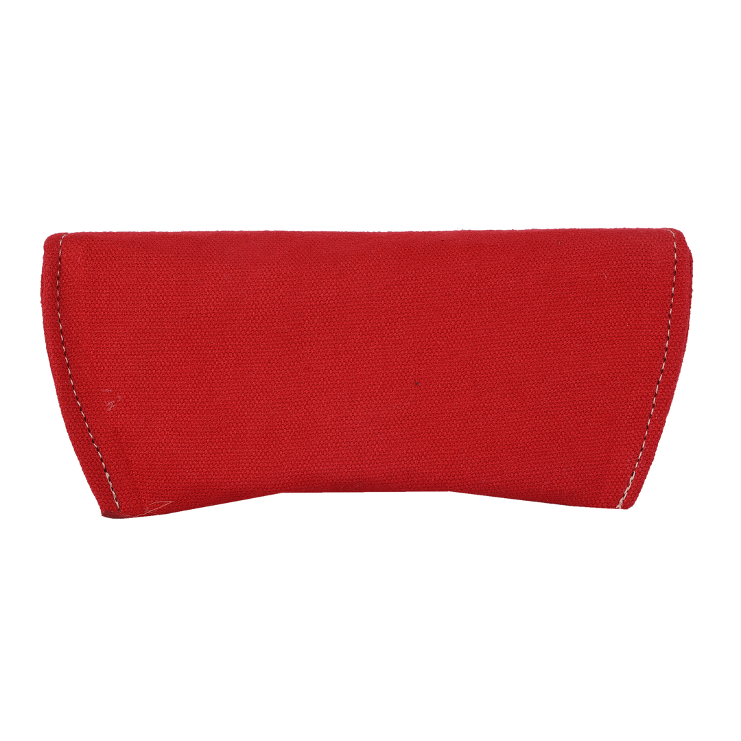 Indha Red Cotton Canvas Eyewear Case| Handmade Eyewear Case | Gifting | Travel Utility | Travel Accessory | Sunglasses Case | Spectacles Case | Eyewear Accessory |