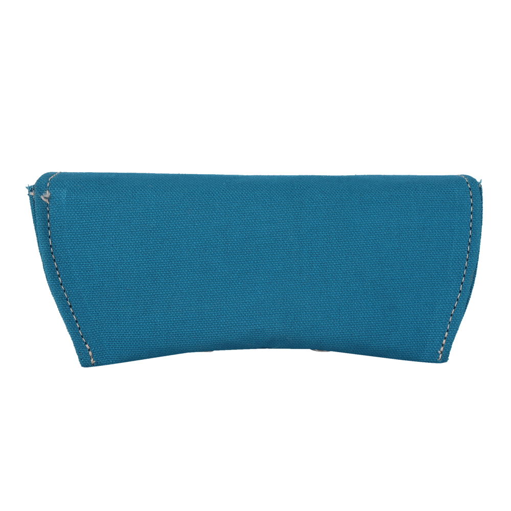 Indha Blue Cotton Canvas Eyewear Case| Handmade Eyewear Case | Gifting | Travel Utility | Travel Accessory | Sunglasses Case | Spectacles Case | Eyewear Accessory